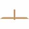 Ekena Millwork Eugene Smooth Timber Gable Bracket, Western Red Cedar, 96"W x 32"H x 3 1/2"D x 5 1/2"F, 8/12 Pitch GBW096X32X0406EUG00SWR - alternate 1